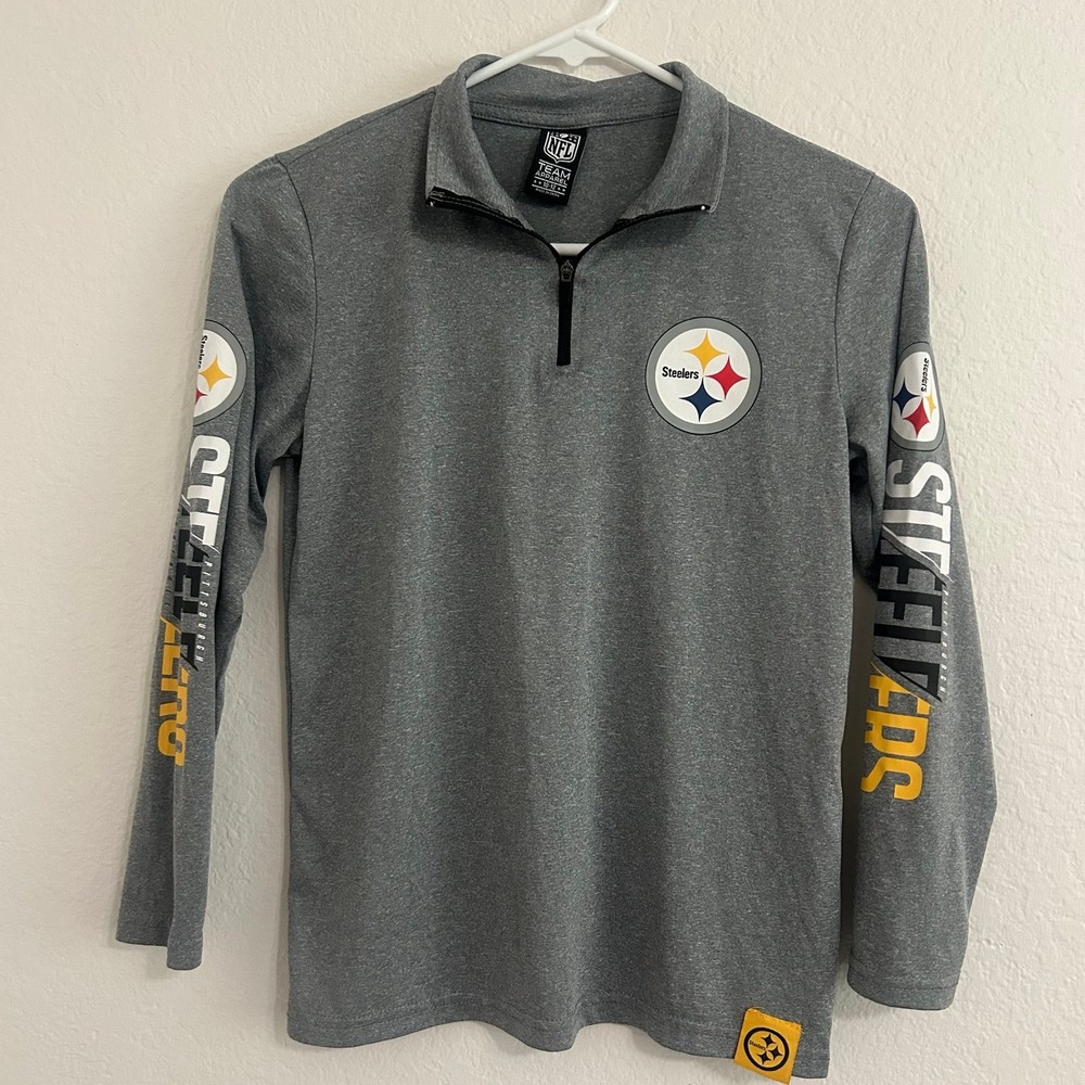 NFL Pittsburgh Steelers Youth Long Sleeve Lightweight Shirt Size 10/12